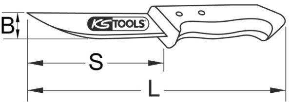 KS TOOLS Нож для обрубки 964.3001